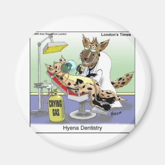 Hyena歯科おもしろいギフト、ティー&収集品 マグネット (正面)
