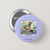 Hyena歯科漫画おもしろいノベルティボタン 缶バッジ (正面&裏面)