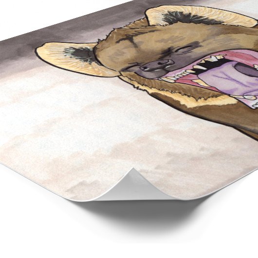 Hyena 5x7 ポスター (角)