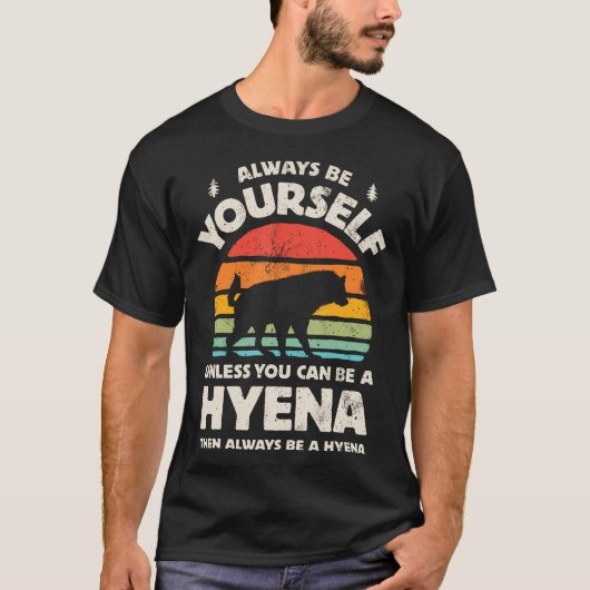 Hyena Always Be Yourselfレトロヴィンテージ70S Tシャツ (正面)