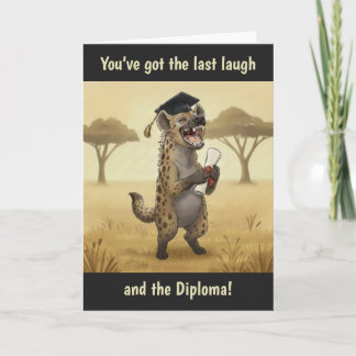Hyena Graduation Card カード