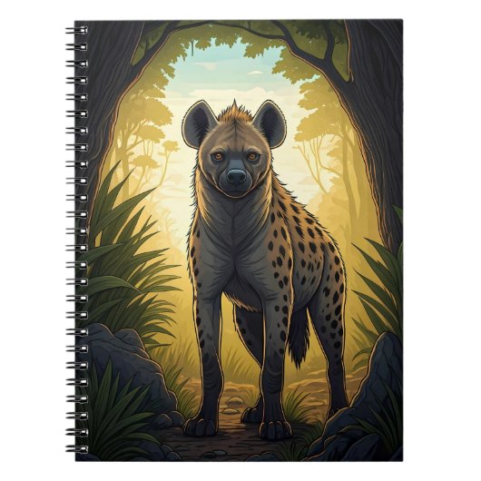 Hyena in a Forest Clearing ノートブック (正面)