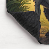 Hyena in a Forest Clearing マウスパッド (コーナー)