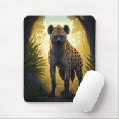 Hyena in a Forest Clearing マウスパッド (マウス)