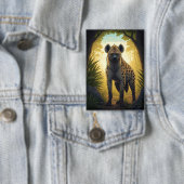 Hyena in a Forest Clearing 缶バッジ (インサイチュ)