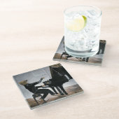 Hyena Piano Music Playerファンタジーアートガラスコースター ガラスコースター (アングル)