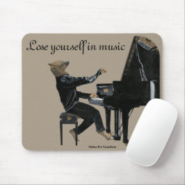 Hyena Piano Music Playerファンタジーアートマウスパッド マウスパッド
