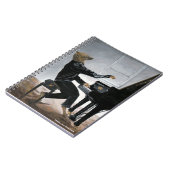 Hyena Piano Music Playerファンタジースパイラルノート ノートブック (左側)