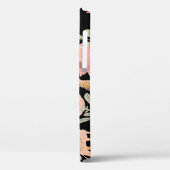 Hyena & Protea:黒い背景シームレス Case-Mate iPhoneケース (裏面 / 左)