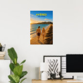 Hyères, France – Vintage Travel Poster ポスター (ホームオフィス)