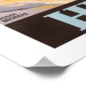 Hyeres Provence-Alpes-Côte d'Azur France Vintage ポスター (角)