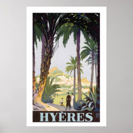Hyeres Provence-Alpes-Côte d'Azur France Vintage ポスター