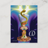 HYGEIAのボウル，薬局モノグラム。青（白） 名刺 (裏面)