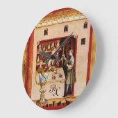 HYGEIAのモノグラムの薬、薬学のボール ラージ壁時計 (傾斜)