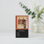 HYGEIAモノグラム薬のボウル,薬局,黒 名刺 (スタンド正面)