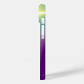 HYGEIA薬のボウル，薬局モノグラムティール（緑がかった色） Case-Mate iPhoneケース (裏面 / 左)