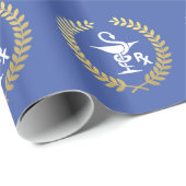 Hygeniaの記号のフェイクな金ゴールドのリースの薬剤師ボール ラッピングペーパー (ロールコーナー)