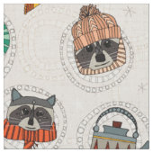 hyggeのアライグマ ファブリック (クローズアップ)