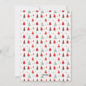 HyggeクリスマスツリーパターンOne写真クリスマス シーズンカード (裏面)