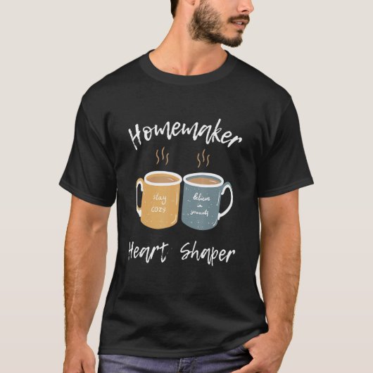 HYGGEコーヒーカップ、ホームメーカーハートシェーパー Tシャツ (正面)