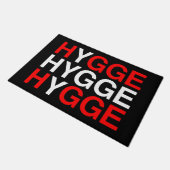 HYGGEデンマーク国旗 ドアマット (アングル)