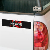 HYGGEデンマーク国旗 バンパーステッカー (トラック上)