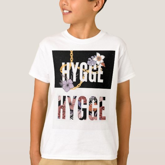 HYGGEフローラTシャツ – 快適な北欧の美学 Tシャツ (正面)