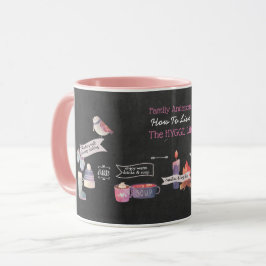 HYGGEマグカップ – インフォグラフィック居心地の良い方法 – 名前を追加 マグカップ