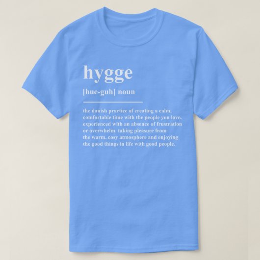 Hygge定義 Tシャツ (デザイン正面)