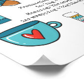 HYGGE – 意味と発音かわいいカスタム ポスター (角)