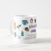 Hygge – 意味と発音かわいいドードル コーヒーマグカップ (正面左)