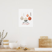 Hygge Bables All is Calm All is Bright ポスター (キッチン)
