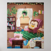 Hygge Hedgehog Poster ポスター (正面)