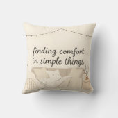 Hygge Throw Pillow | Cozy Scandinavian Home Decor クッション (裏面)