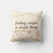 Hygge Throw Pillow | Cozy Scandinavian Home Decor クッション (正面)