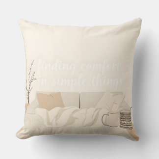 Hygge Throw Pillow | Cozy Scandinavian Home Decor クッション
