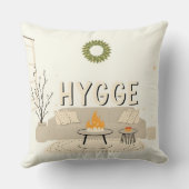 Hygge Throw Pillow | Cozy Scandinavian Home Decor クッション (裏面)