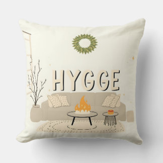 Hygge Throw Pillow | Cozy Scandinavian Home Decor クッション