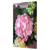 Hygrangeaのかわいらしいピンクのクリップボード クリップボード (左)