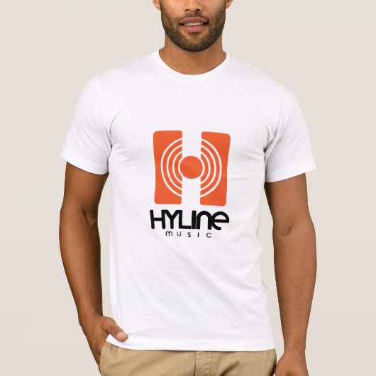 Hyline Music T-Shirt White Fitted Tシャツ (正面)