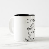 Hymn引用文:見えない手を信頼する ツートーンマグカップ (正面左)