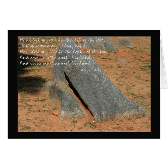 Hymn by Fannie Crosby He私の魂を隠す (正面横)