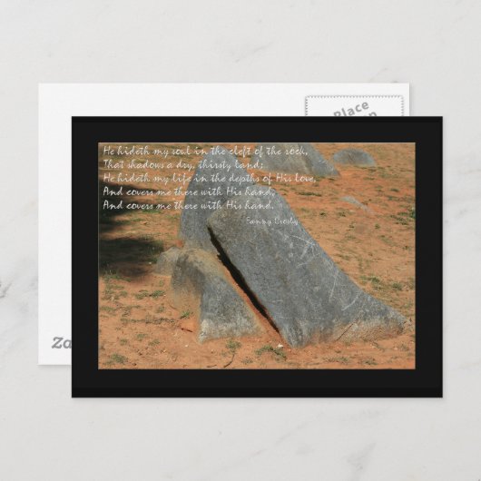 Hymn by Fannie Crosby He私の魂を隠す ポストカード (正面/裏面)