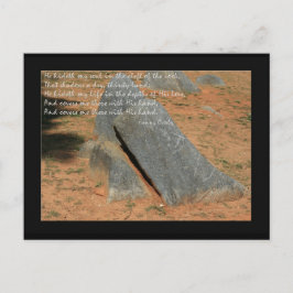 Hymn by Fannie Crosby He私の魂を隠す ポストカード