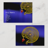 HYPER迷路，金ゴールドジュエル，黒い赤い黄色の青 名刺 (正面/裏面)