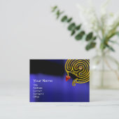 HYPER迷路，金ゴールドジュエル，黒い赤い黄色の青 名刺 (スタンド正面)