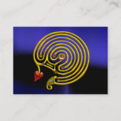 HYPER迷路，金ゴールドジュエル，黒い赤い黄色の青 名刺 (裏面)