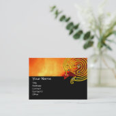 HYPER迷路、黒い赤い黄色の雲 名刺 (スタンド正面)