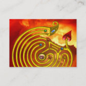 HYPER迷路、黒い赤い黄色の雲 名刺 (裏面)