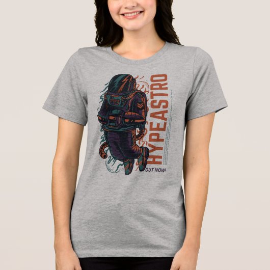 Hyper Astro Space Graphic | Streetwear トライブレンドTシャツ (正面)